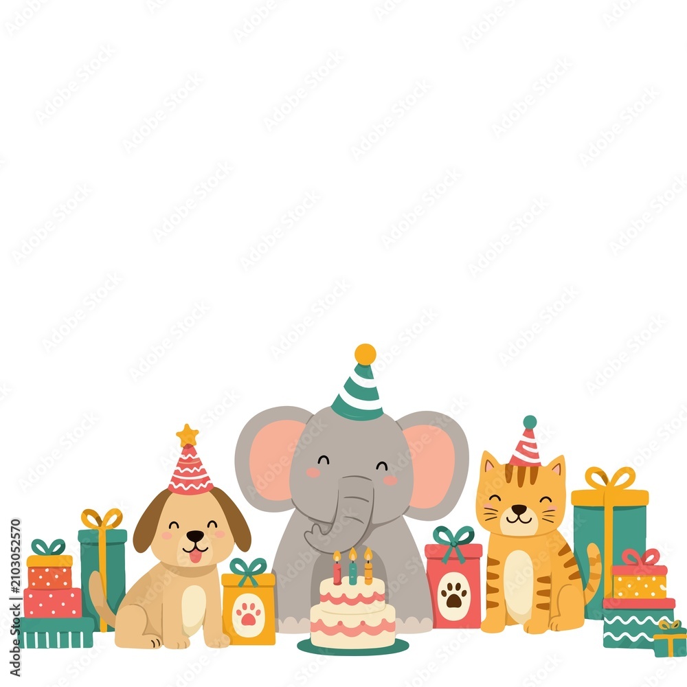 Naklejka premium Christmas cartoon drawing