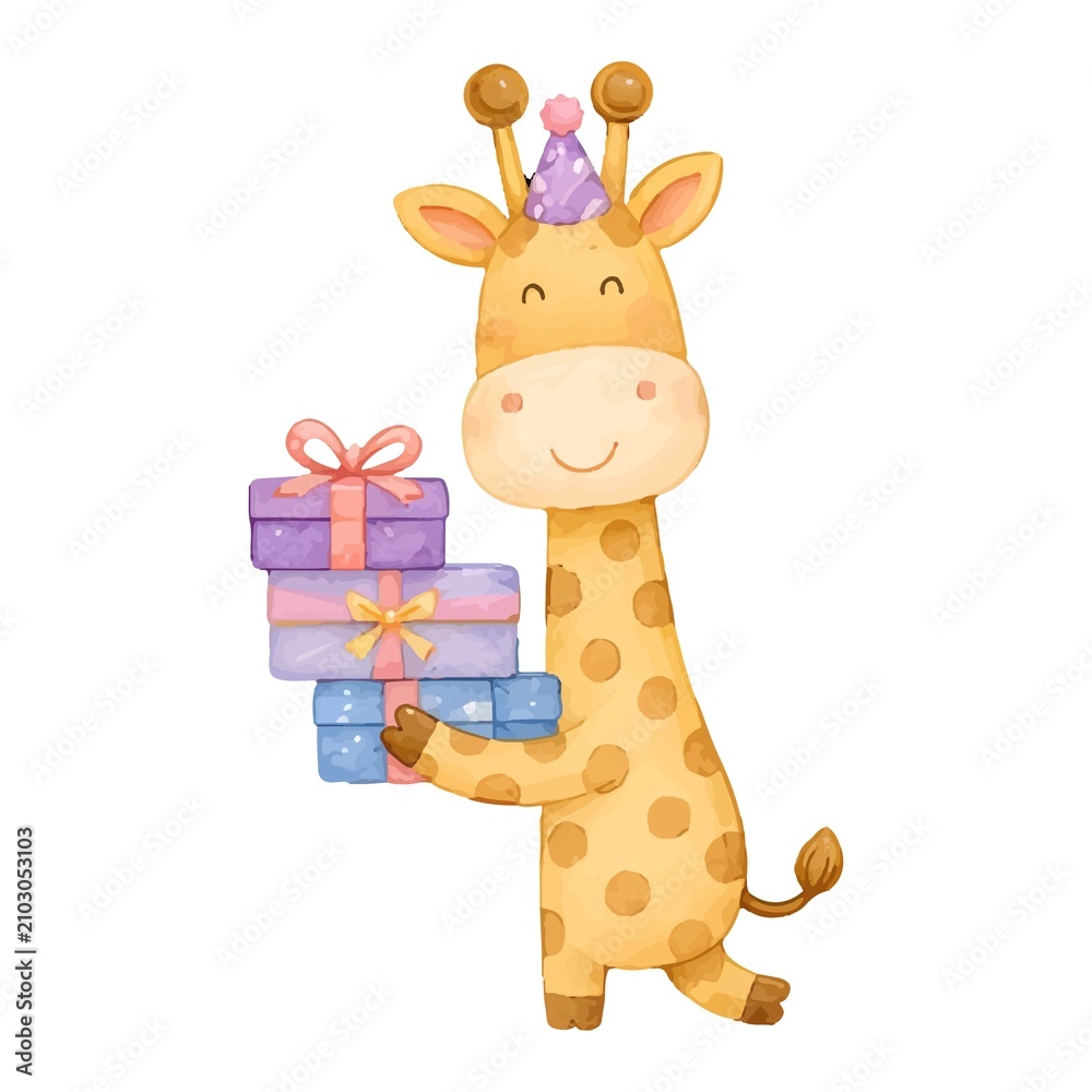 Fototapeta premium Christmas cartoon drawing