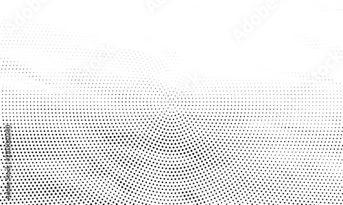 Abstract Black White Halftone Dot Gradient Background, Grunge Stipple Texture Fade Effect Design