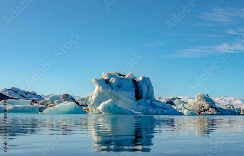 Fotografie iceberg in jokulsarlon lagoon