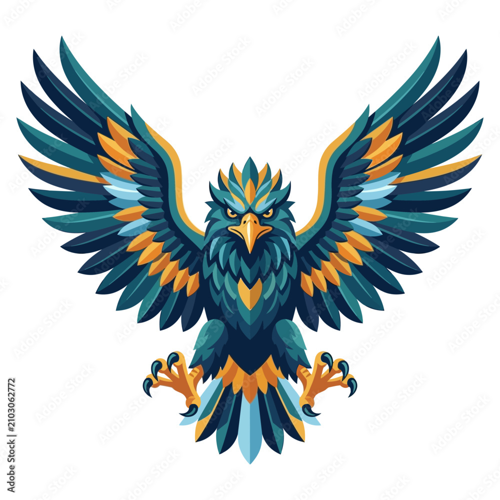 Naklejka premium Majestic Eagle Emblem
