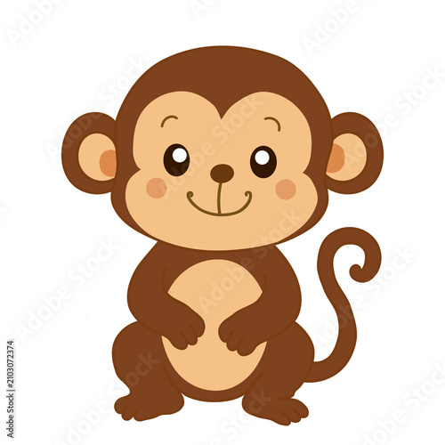 Photography Cute monkey cartoon