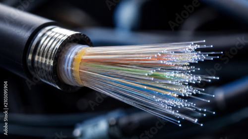 Fiber Optic Communication Technology Macro