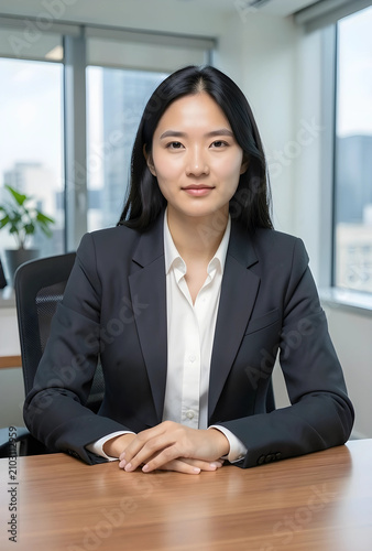 Young asian businesswoman i...