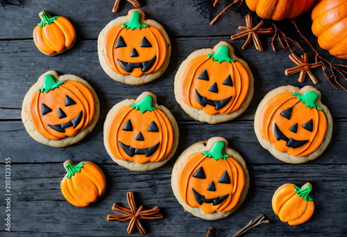 Jack o lantern pumpkin suga...