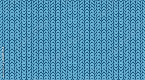 A close up view of a soft blue knitted fabric texture