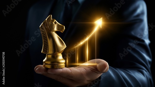 Growth of Business Strategy with Chess Knight