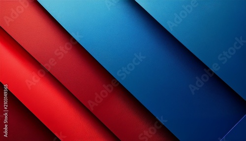 Abstract Blue And Red Paper Diagonal Background