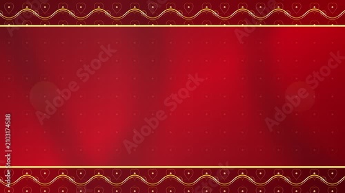 Traditional Kanchipuram Silk Texture Wedding Invitation Animation