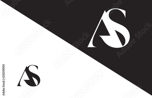 Minimal AS Lettermark Logo