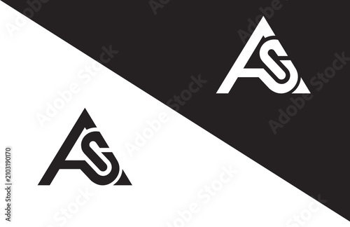 Premium AS Monogram Logo