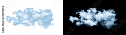Foto White Cloud realistic fluffy smoke texture isolated for weather design with PNG,