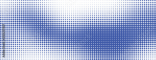 Abstract gradient dot pattern with light blue to dark blue color transition