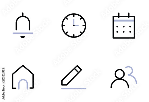 Принти на полотні Address, home icon