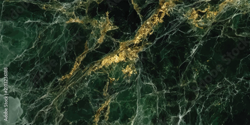 Dark green marble surface with detailed gold veining texture background luxurious abstract polished interior architecture material detailed decorative precious stonecraft aesthetic