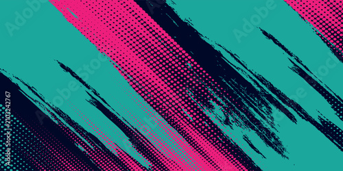 Car sticker wrap banner abstract sporty lines pink blue greenish grunge color combination brush storm thunder modern pattern racing motorsport.