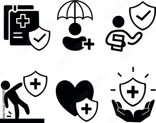 set of medical icons
