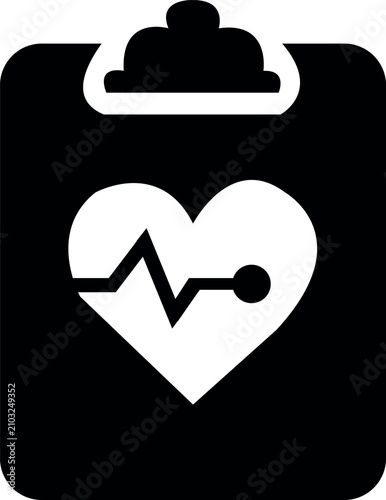 heart and heartbeat symbol