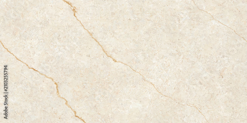 Canvastavla Cream beige marble slab with natural gold veining pattern close up of a cream co
