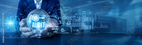 Financial auditor hold global and Audit compliance network examining fiscal transactions worldwide ensuring clear data verifications. Modern checking strategy advancing strict business standards.