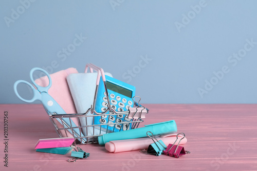 Miniature shopping cart fil...