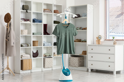 Modern dressing room interi...