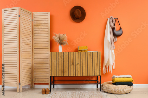 Interior of stylish room wi...