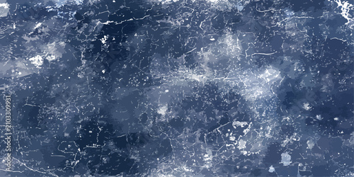 Fotografija Abstract Deep Blue Texture with White Specks A textured abstract background in deep blue, reminiscent of aged stone or a dark, starry night