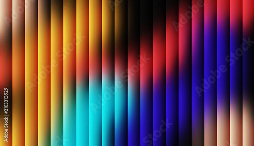 Abstract Neon Vertical Gradient Stripes Background with Grainy Texture, Vibrant Color Spectrum, Modern Geometric Wallpaper for Creative Design