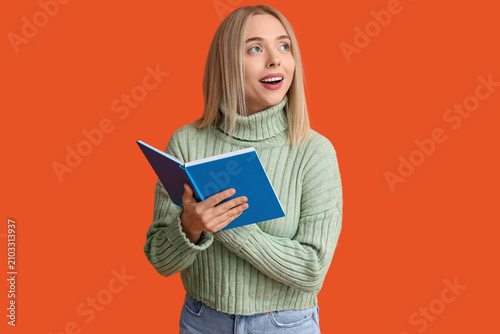 Beautiful young happy woman...