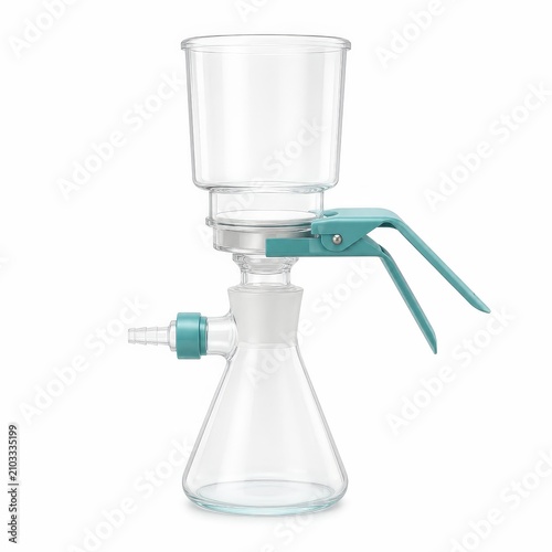 Sterile Membrane Filtration Unit for Microbial Water Quality Testing in Environmental Microbiology Laboratory