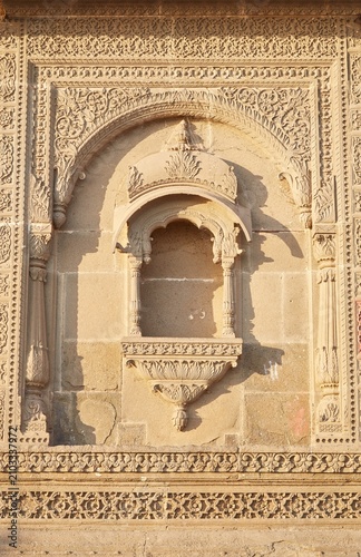 The historic and sacred town of Maheshwar in Madhya Pradesh, India