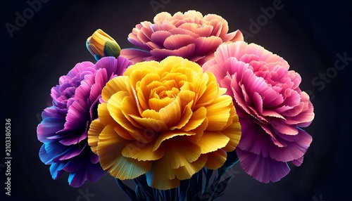 bouquet of yellow chrysanthemums