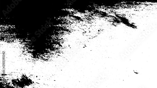 Vignette grunge frame texture. Dark eroded vignette border with abstract dirty center overlay.