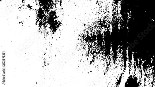 Antique cardboard grunge texture. Aged distressed background with messy ink rolls and smudges.