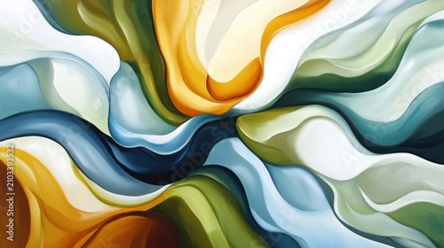 Abstract swirling textures of color