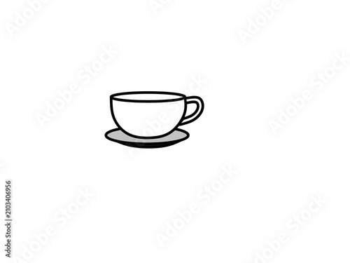coffee cup isolated on white