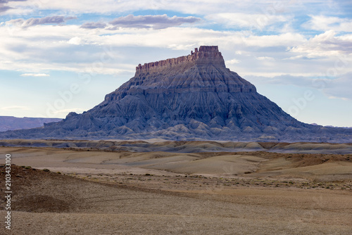 Beautiful view of Factory Buttes near Hanksville, Utah