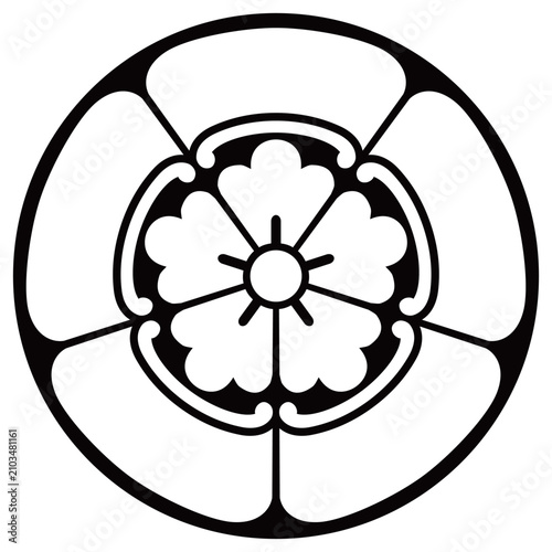 Canvastavla 家紋です。石持地抜五瓜に唐花といいます