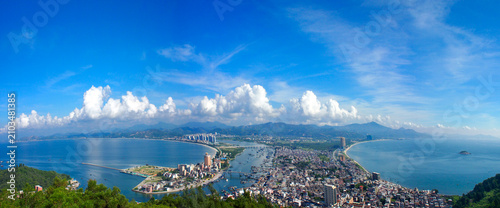 Beautiful scenery of Shuangyue Bay in Huizhou City, Guangdong Province, China