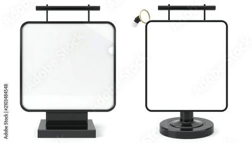 Modern double-sided sign boards
