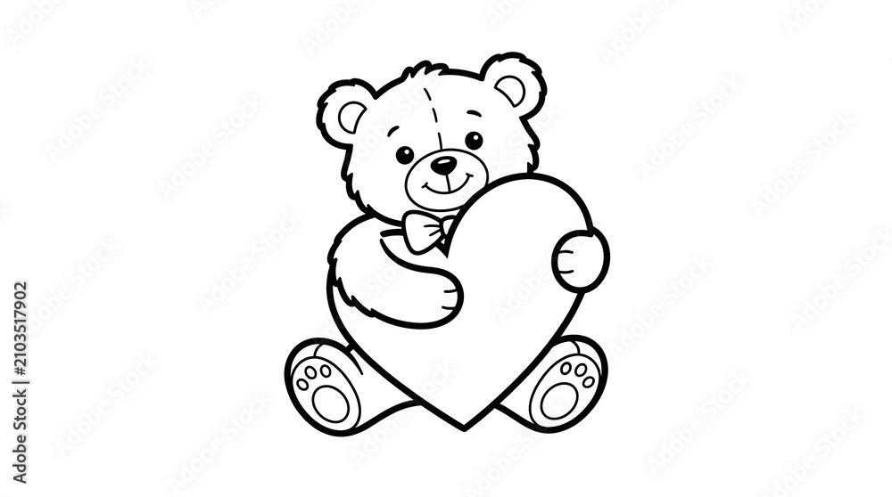 Fototapeta premium vector illustration of a bear