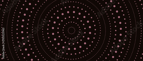 Obraz na płótnie Luxury champagne rose gold sonar ripple halftone abstract background