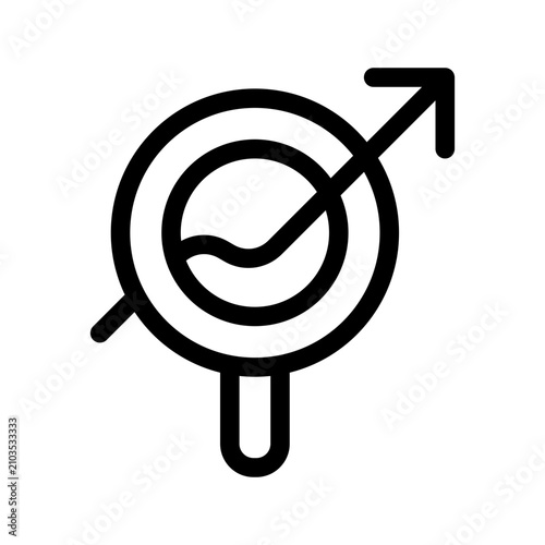 Trending Icon Vector Symbol Design Illustration