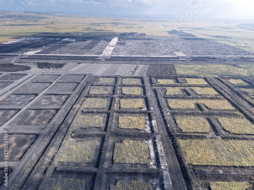 Obraz na plátne A massive, integrated, and modern shrimp farm covering more than 2,000 hectares