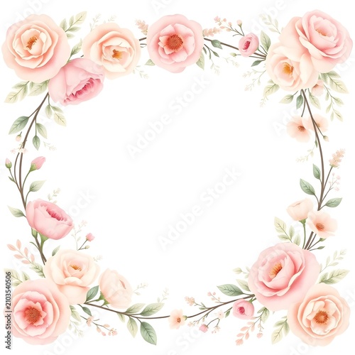 frame of roses