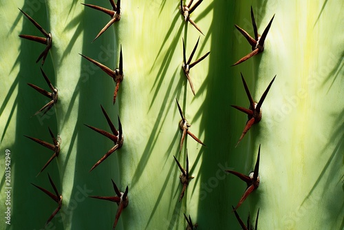 Intricate Cactus Spine Cluster Showcasing Natural Detail and Shadow Play