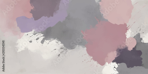 Obraz na płótnie Abstract Watercolor World Map Background with Grunge Brush Strokes Colorful Eart