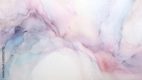 Abstract pastel pink and purple fluid art alcohol ink background with marble texture. Soft liquid wave and watercolor effect backdrop for modern wallpaper design luxury decor.