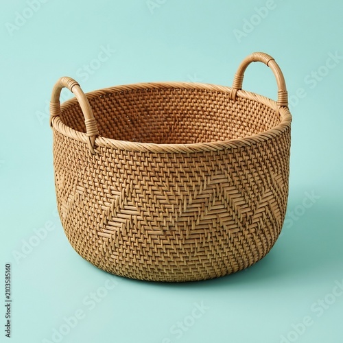 Artisan Rattan Basket for Modern Home Decor